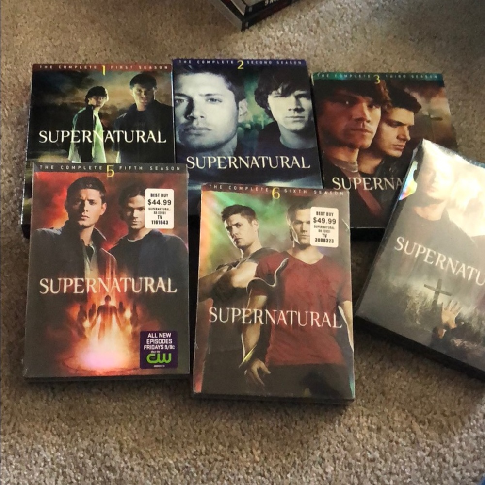 7 seasons of supernatural. 3 sets never open!